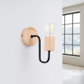 Kinkiet TIMBO czarny SOLLUX  LIGHTING