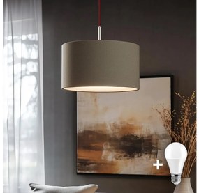 Eglo - LED Lampa wisząca TUNJA 1xE27/60W/230V taupe