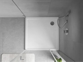 Mexen Flow brodzik kwadratowy slim 110 x 110 cm, biały połysk - 46S101111