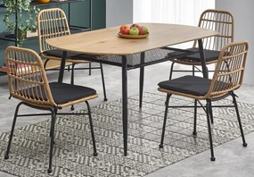 Loftowy stół nierozkładany z półką Jackson