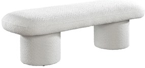 Ławka z bukli - Biały - CONOMO