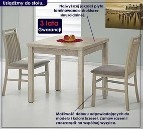 Stół kwadratowy rozkładany ciemny orzech E0-E51