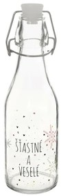 Orion Butelka z klipsem i zamknięciem Vločkaczerwona, 0,29 l, 290 ml