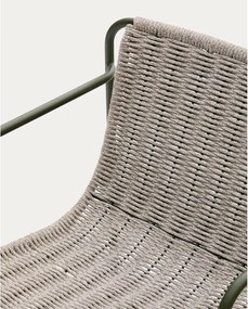 Szarozielone metalowe krzesło ogrodowe Maurina – Kave Home