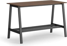 Wysoki stół barowy, 1600 x 800 mm, orzech