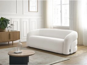 Biała sofa z materiału bouclé 193 cm Elina – Bobochic Paris