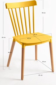 Zestaw 2 Krzese Leka