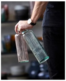 Różowa szklana butelka 1,2 l Kusintha − Bitz