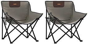 Krzesła kempingowe w kolorze szarym A3-T47