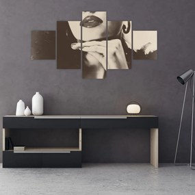 Obraz - Vintage zdjęcie kobiety (125x70 cm)