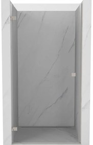 Mexen Lunar-B drzwi prysznicowe uchylne lewe 50 cm, transparent, nikiel szczotkowany - 832-050-000-97-00-L