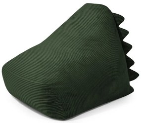 Zielony sztruksowy dziecięcy worek do siedzenia Snug 80 Dragon – SLOWDOWN