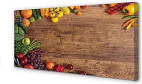 Duży obraz na płótnie Kompozycja Owoców i Szparagów