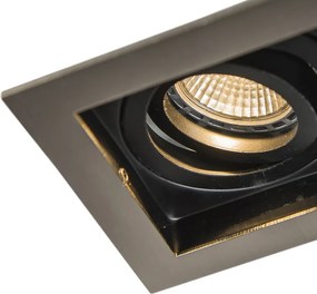 Inteligentny reflektor wpuszczany stalowy z źródłem światła Wifi GU10 - Carree