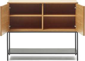 Niska komoda w dekorze dębu 97,5x80 cm Vedrana – Kave Home