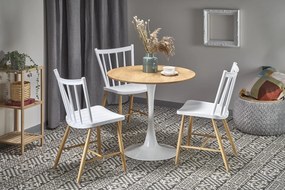 Designerski stół okrągły na jednej nodze Sting