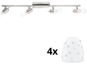 Eglo - LED oprawa punktowa MY CHOICE 4xE14/4W/230V chrom/biały