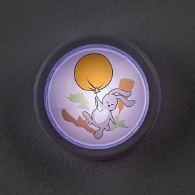Rabalux 76073 lampka nocna dziecięca Hopply -króliczek i balonik, 0,3W, 5lm, 6000K