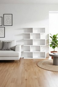 Minimalistyczny Regał Biały Wiszący Lub Stojący B4-H23