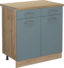 Szafka dolna do kuchni niebiesko-szary 80x60x81.6 r-line