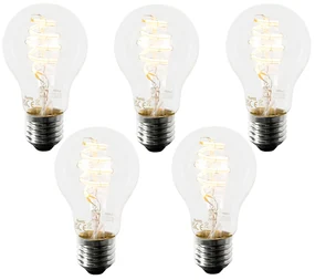 Zestaw 5 inteligentnych żarówek LED E27 A60 4,9W 380lm 2700K