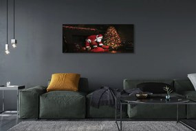 Obraz na płótnie Choinki, Prezenty, Dekoracje i Mikołaj