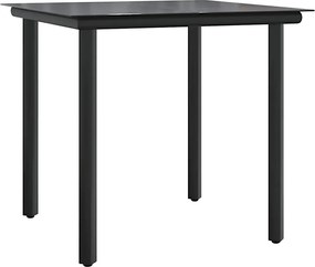 Czarny ogrodowy zestaw z siateczkowej tkaniny F6-G63