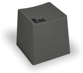 Taboret plastikowy BUTTON, szary