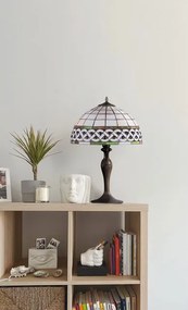 Lampka stołowa witrażowa w stylu retro - S999-Awinion