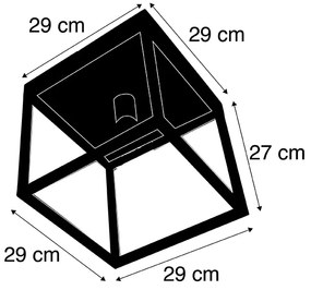 Nowoczesny Plafon / Lampy sufitowe antyczne srebro - Big Cage Nowoczesny Oswietlenie wewnetrzne