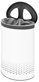 Biały metalowy kosz na pranie 55 l Selector – Brabantia
