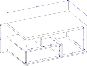 Ława SERENITA 100 cm Stolik Kawowy do Salonu