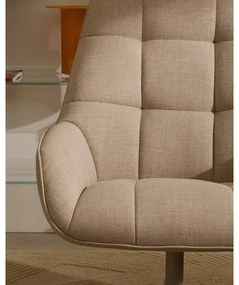 Beżowy obrotowy fotel Jaspe – Kave Home