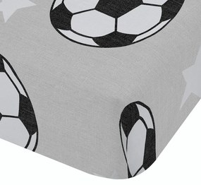 Flanelowe prześcieradło dziecięce do łóżeczka 70x140 cm Football Stars – Catherine Lansfield