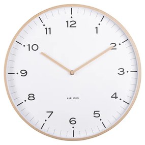 Karlsson 6011SB designerski zegar ścienny beżowy,średnica 40 cm
