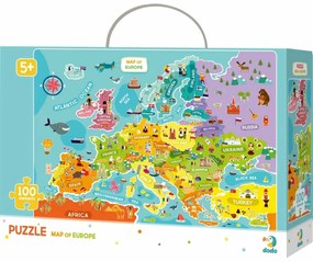 Puzzle Dodo Mapa Europy, 100 elementów