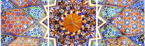 Obraz mozaiki (z zegarem) (90x30 cm)
