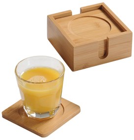 Bambusowe podstawki pod kubki, 6 sztuk, Kesper