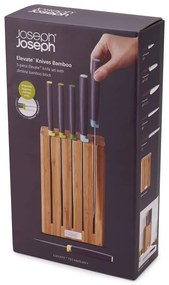 Komplet noży w bambusowym stojaku Joseph Joseph Elevate