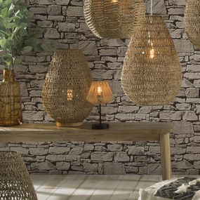 Lampa stołowa JILY, wys. 34 cm, z papierowym kloszem
