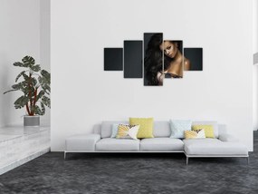 Obraz - Portret uwodzicielskiej kobiety (125x70 cm)