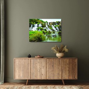 Obraz na szkle - wodospady (70x50 cm)