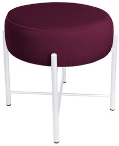 Taboret Pola noga metalowa biała MG02