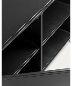 Czarna stalowa komoda 160x72x35 cm Shantay – Kave Home