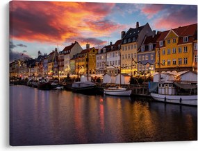 Obraz - Nyhavn, Kopenhaga (70x50 cm)