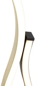 Design tafellamp zwart met goud incl. LED dimbaar - BlazeDesignerski Oswietlenie wewnetrzne