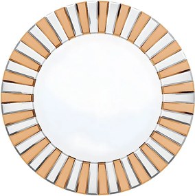 Okrągłe lustro ścienne dekoracja salonu duże dekoracyjne lustro ścienne do sypialni dekoracyjne lustro projekt 79x79cm