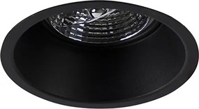 Zestaw 6 nowoczesnych reflektorów wpuszczanych czarnych AR70 - Dept