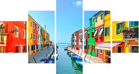 Obraz - Wyspa Burano, Wenecja, Włochy (125x70 cm)