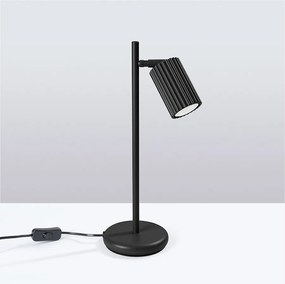 Lampa biurkowa minimalistyczny Gloow, aluminium - 1 źródło światła 4000K - L.14.5 x H.43 cm - czarny